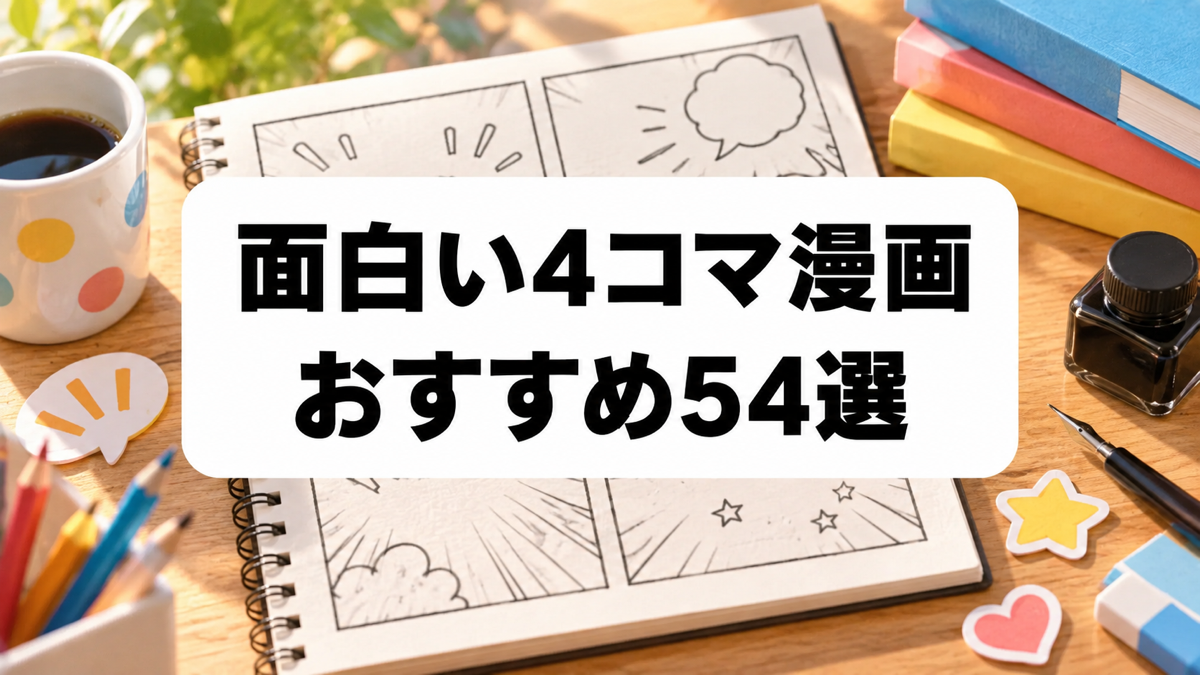 面白い4コマ漫画おすすめ54選｜爆笑ギャグ・日常・恋愛の名作ランキング
