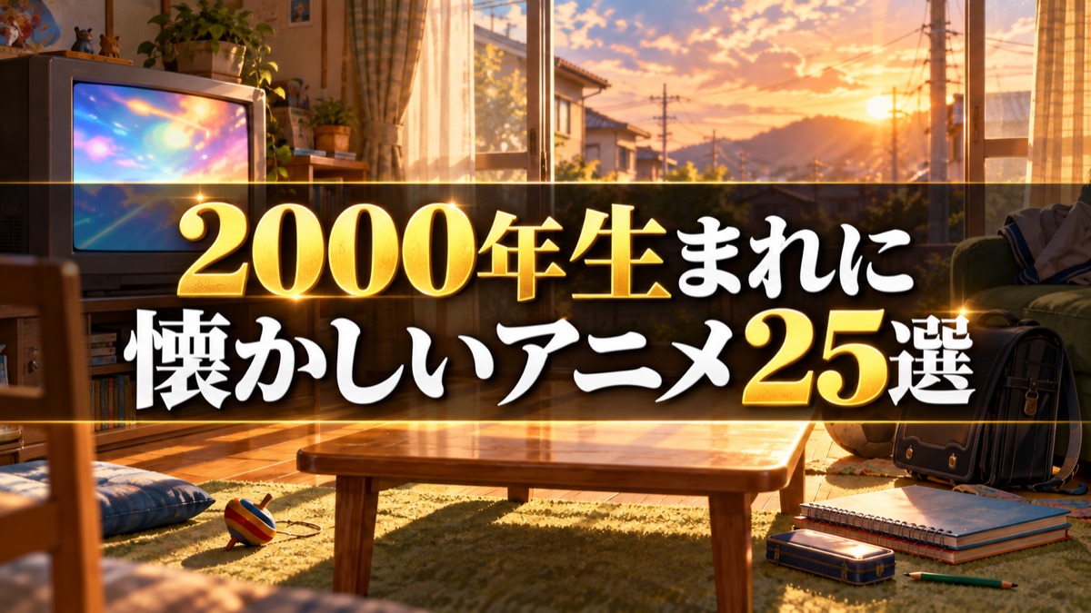 2000年生まれに懐かしいアニメ25選のアイキャッチ