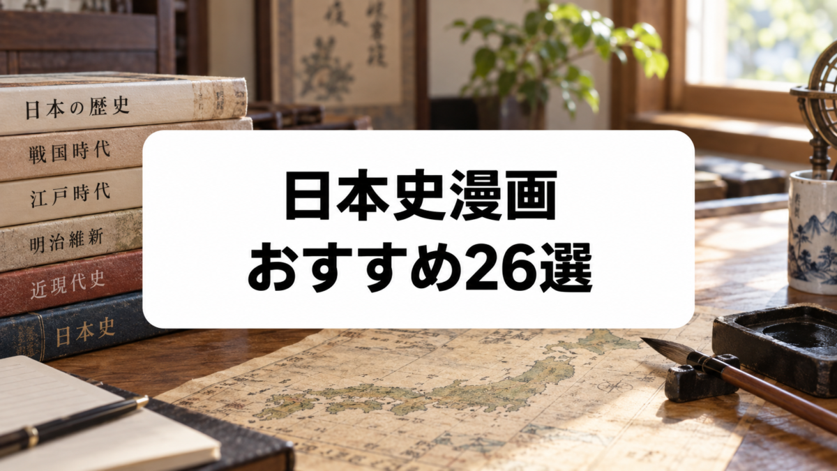日本史漫画おすすめ26選｜勉強になる学習まんがから歴史名作まで厳選