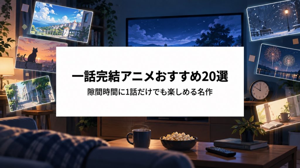 一話完結アニメおすすめ20選|隙間時間に1話だけでも楽しめる名作を厳選