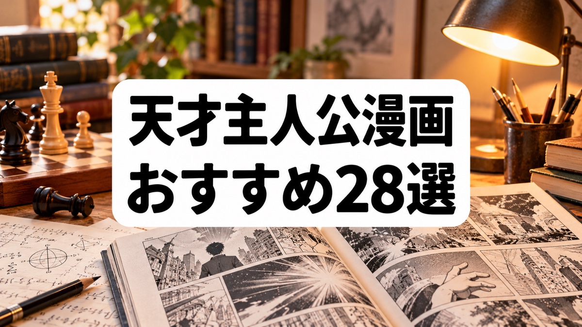 天才主人公漫画おすすめ28選|頭脳・科学・勝負で圧倒する名作を厳選