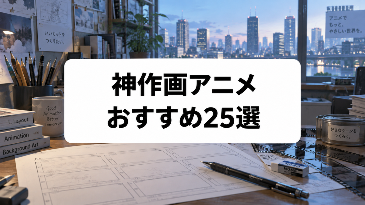 神作画アニメ25選｜映像美・背景・アクションに圧倒される名作を厳選