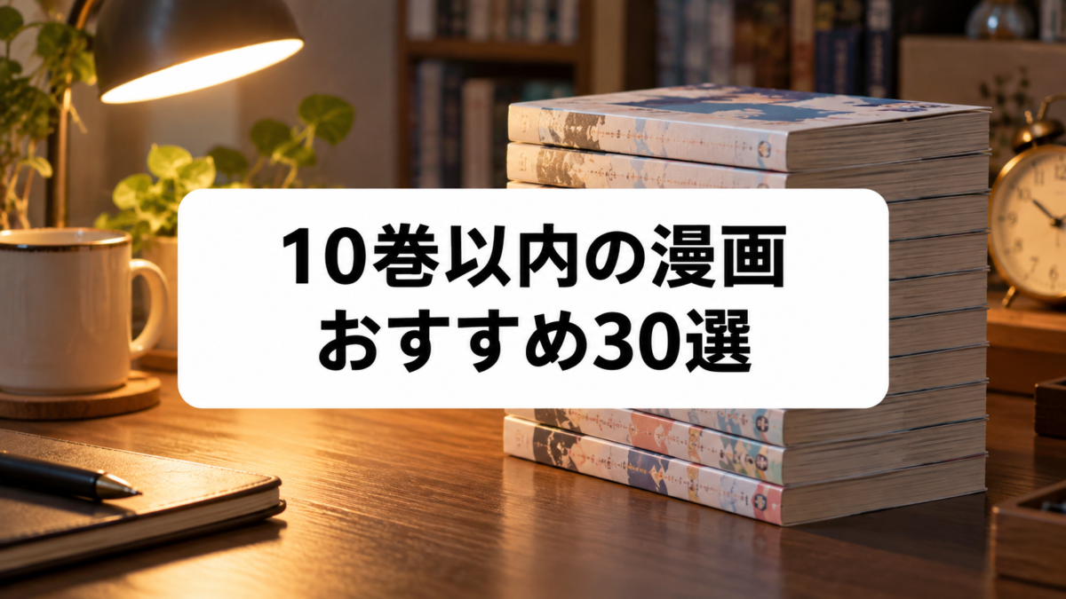 漫画10巻以内のおすすめ30選のアイキャッチ