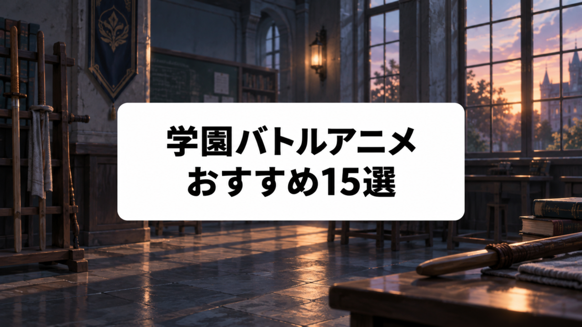 学園バトルアニメおすすめ15選｜異能力・魔法・武器で戦う名作を厳選