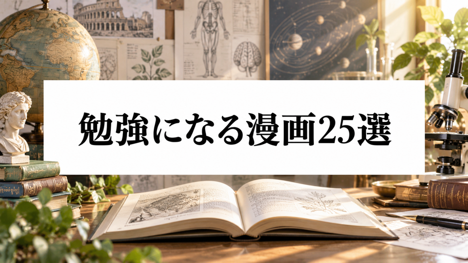 勉強になる漫画25選|歴史・科学・医療を楽しく学べる名作を厳選