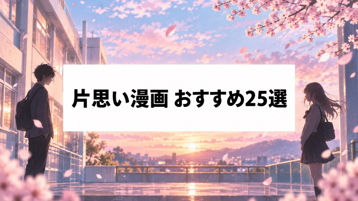 片思い漫画おすすめ25選｜胸キュン・切ない初恋の名作をタイプ別に厳選