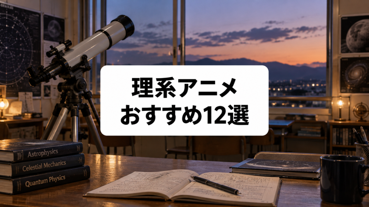 理系アニメおすすめ12選|科学・生物・宇宙を楽しく学べる名作を厳選