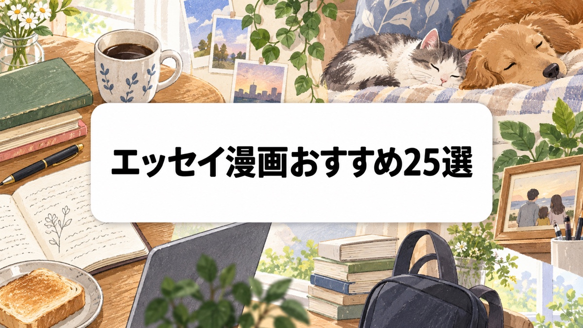 エッセイ漫画おすすめ25選｜実体験・仕事・家族を描く共感必至の名作を厳選