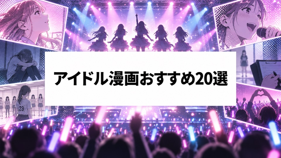 アイドル漫画おすすめ20選｜成長・挫折・推し活を描く名作を厳選