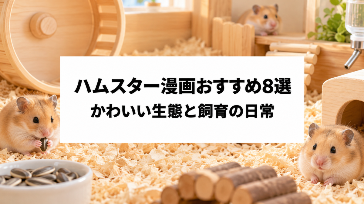 ハムスター漫画おすすめ8選｜かわいい生態と飼育の日常を描く名作を厳選