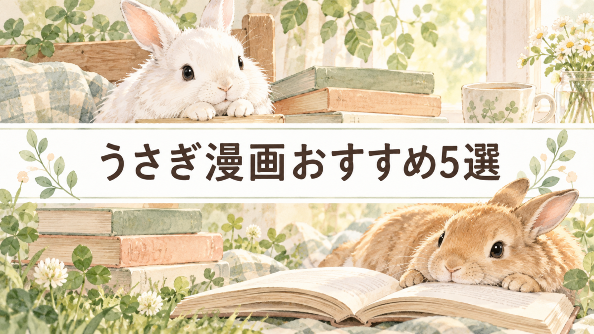 うさぎ漫画おすすめ5選|かわいい・もふもふ・癒される人気作品を紹介