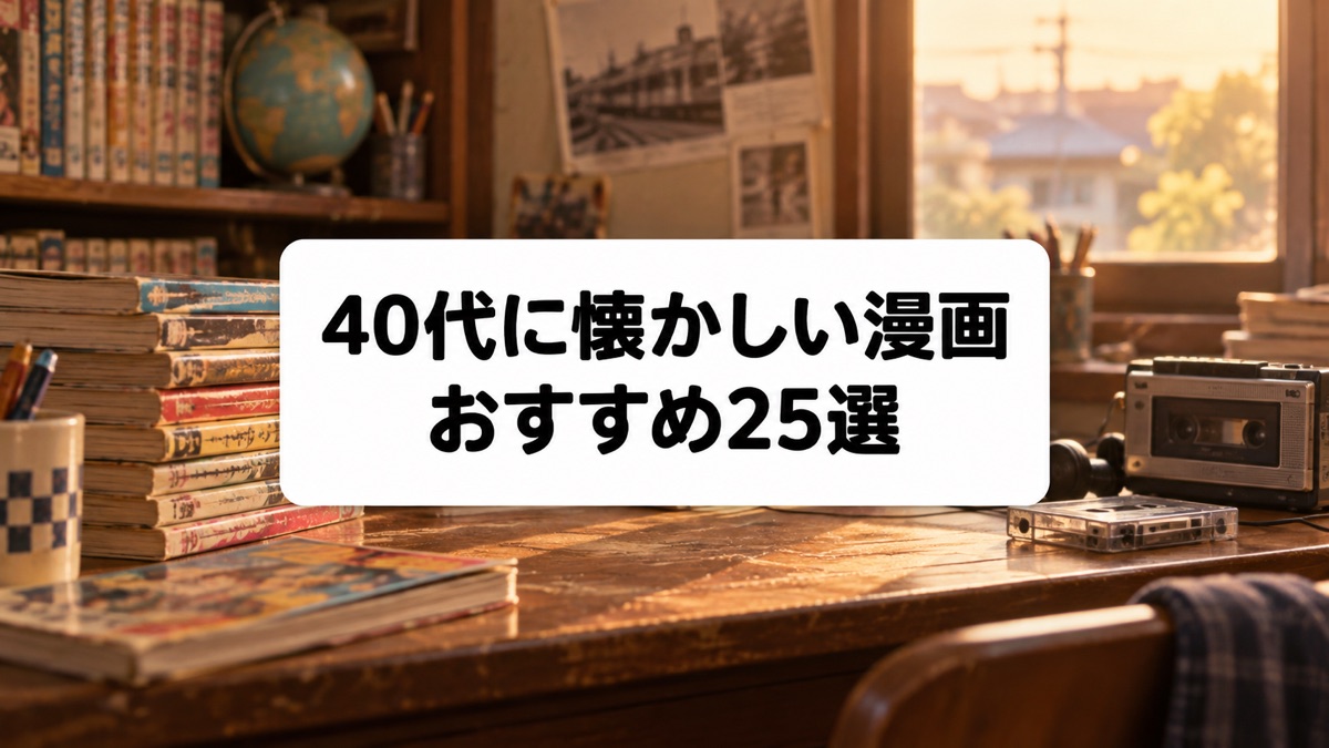 40代に懐かしい漫画25選｜80〜90年代に夢中になった青春の名作を紹介