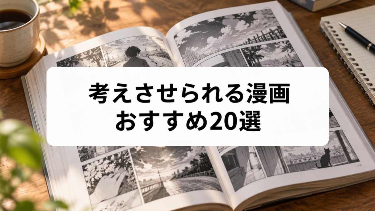 考えさせられる漫画20選｜人生・倫理・社会について問いが残る名作を厳選