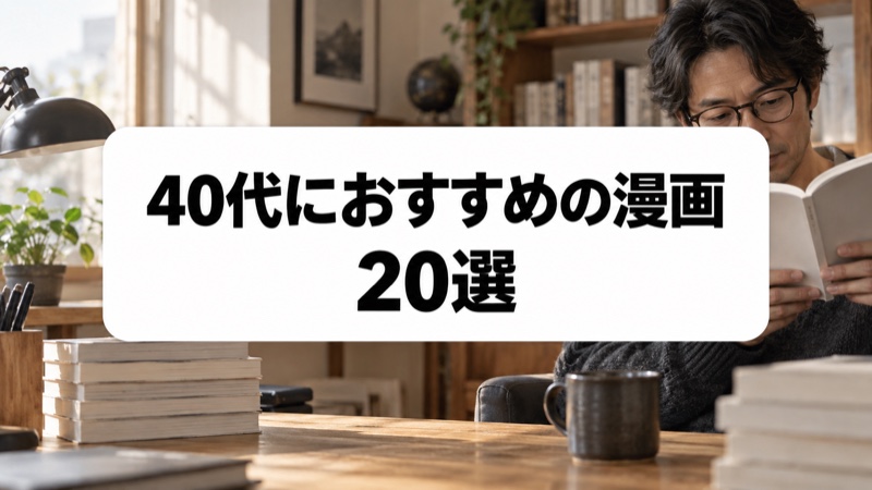 40代におすすめの漫画20選|今だからこそ人生に刺さる大人の名作を厳選