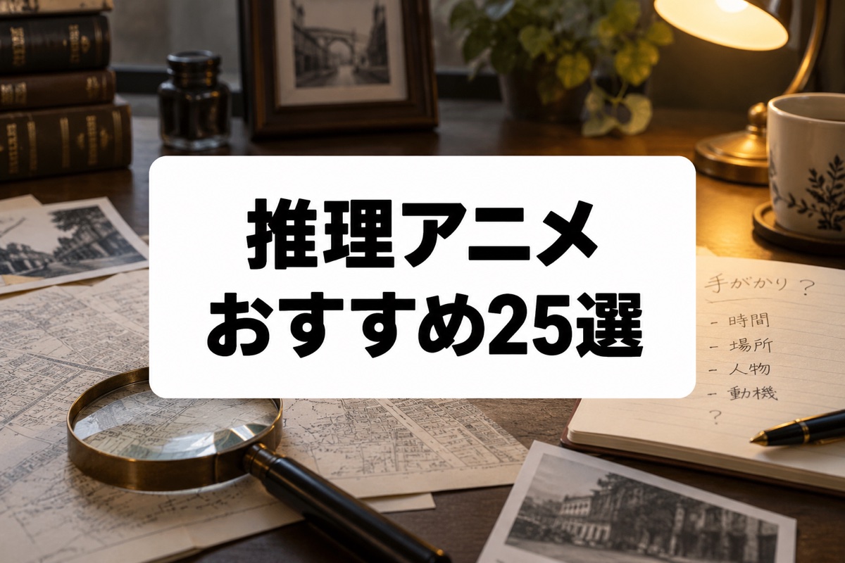 推理アニメおすすめ25選|本格探偵・謎解き・心理戦の名作を厳選